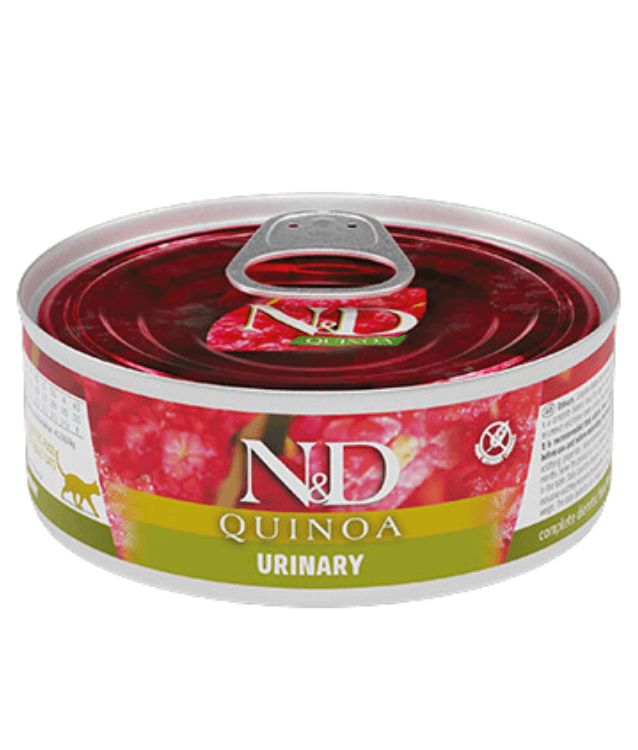 Farmina - N&D Quinoa, Duck Urinary Grain Free Adult Wet Cat Food In Broth 80g - 1 Can