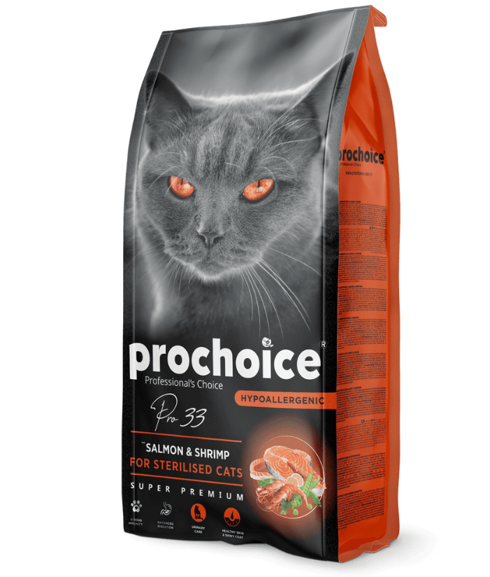 Prochoice - Pro 33 Salmon & Shrimp Sterilized 2kg-15kg - 2kg