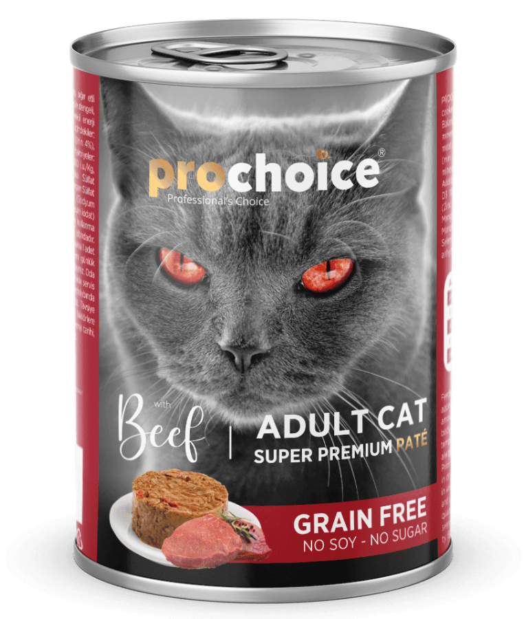 Prochoice - Adult Cat Premium Pate With Beef 400g - 1 Can