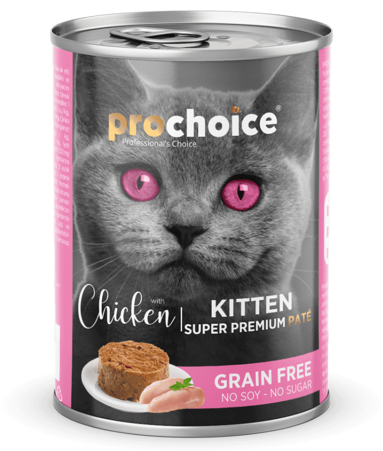 Prochoice - Kitten Premium Pate With Chicken 400g - 1 Can