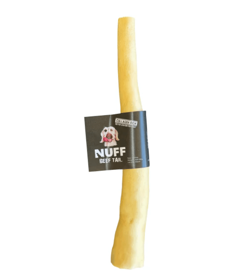 Nuff - Beef Tail - Crunchy, High In Collagen, Eco-Friendly Dental Chew - 30cm - Small