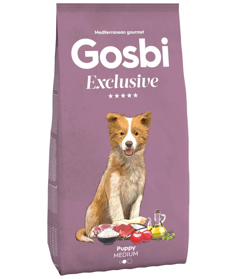 Gosbi - Exclusive, Hypoallergenic Chicken Puppy Dry Dog Food For Medium Breeds 3kg-12kg - 3kg