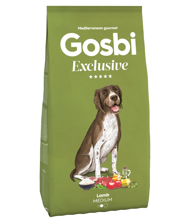 Gosbi - Exclusive, Hypoallergenic Lamb Adult Dry Dog Food For Medium Breeds 3kg-12kg - 3kg