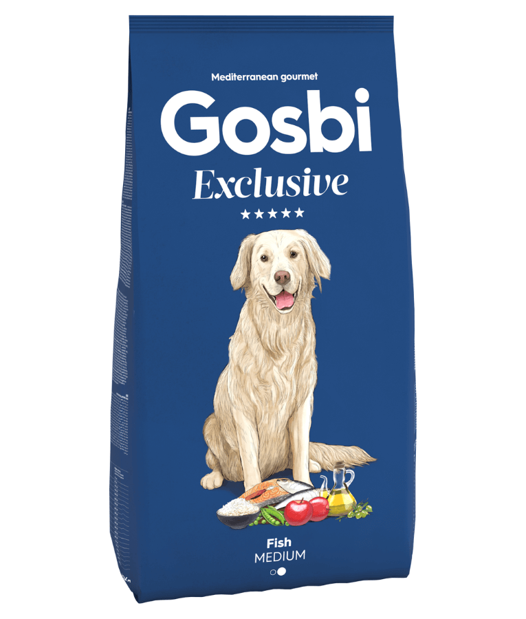 Gosbi - Exclusive, Hypoallergenic Fish Adult Dry Dog Food For Medium Breeds 3kg-12kg - 3kg