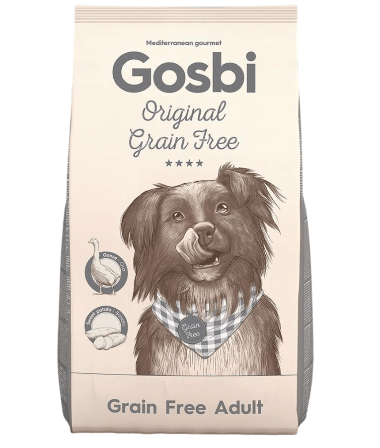Gosbi - Original, Grain-Free Chicken, Goose & Sweet Potato Adult Dry Dog Food For All Breeds 3kg-12kg - 3kg