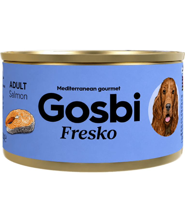 Gosbi - Fresko, Grain-Free Salmon Senior Complementary Wet Dog Food – Hypoallergenic, Monoprotein, All-Natural 150g