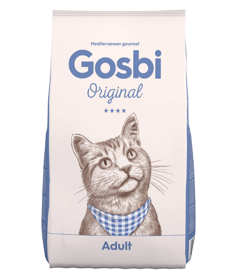 Gosbi - Original, Chicken, Salmon, and Tuna Adult Dry Cat Food – Complete Nutrition 1kg-3kg-12kg - 1kg