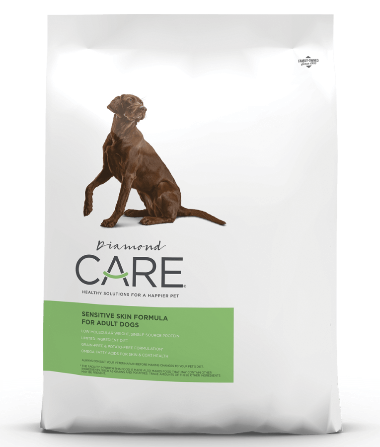 Diamond Care - Sensitive Skin Formula, Grain-Free Adult Dry Dog Food, Skin & Coat Support – 3.63 kg - 11.34 kg - 3.63 Kg