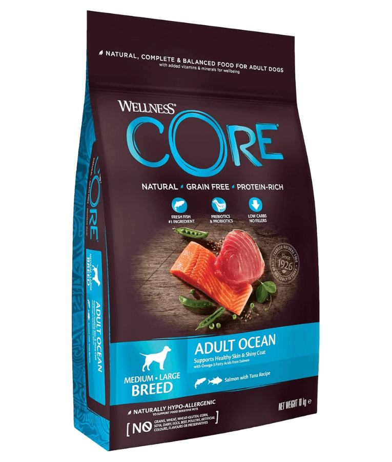 Wellness Core Adult Ocean Salmon and Tuna Medium&Large Breed 1.8kg-10 kg - 10kg