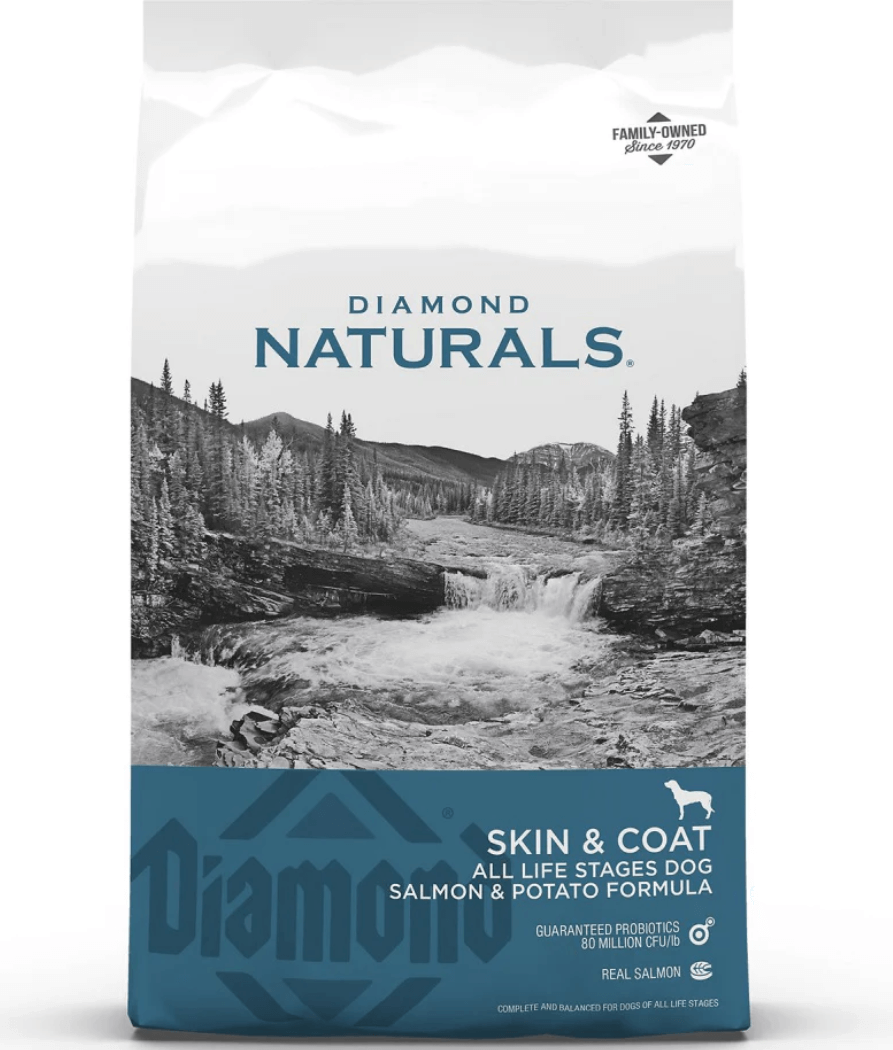 Diamond Naturals - Skin & Coat, For Medium and Large Breeds, All Life Stages Dry Dog Food, With Salmon - 2Kg, 13.6Kg - 2kg