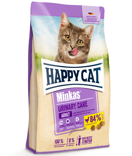 Happy Cat - Minkas Urinary Care Dry Cat Food – Poultry, Adult Cats 1.5kg - 10kg - 1.5kg