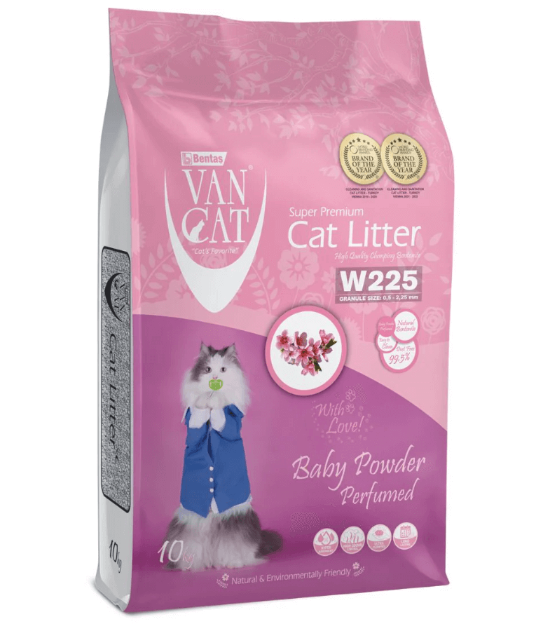 VanCat - Baby Powder Clumping Cat Litter, High Odor Control - 5kg, 10kg - 5kg (6L)