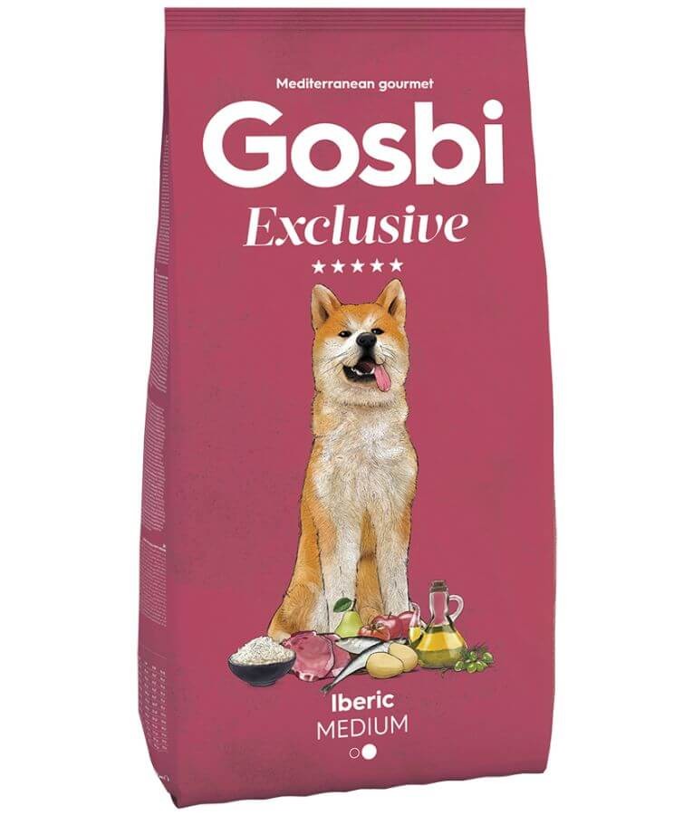 Gosbi - Exclusive, Iberic Pork, Adult Dry Dog Food For Medium Breeds - 3kg, 12kg - 3kg