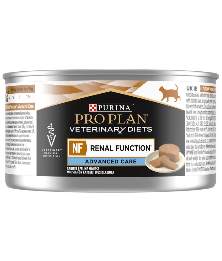 Purina - Pro Plan, Veterinary Diets, Feline NF Renal Function Mousse, Kidney Support Wet Cat Food - 195g - 1 Can