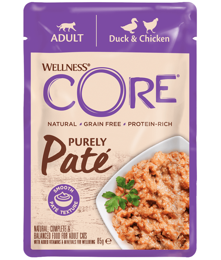 Wellness CORE - Purely Pate, Duck With Chicken Cat Wet Food - 85g - 1 Pouch