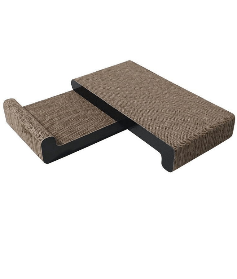 M-Pets - My Scratchy Montana Cat Scratcher, Cardboard Surface, Catnip Included, Eco-Friendly - 49 x 22 x 8 cm