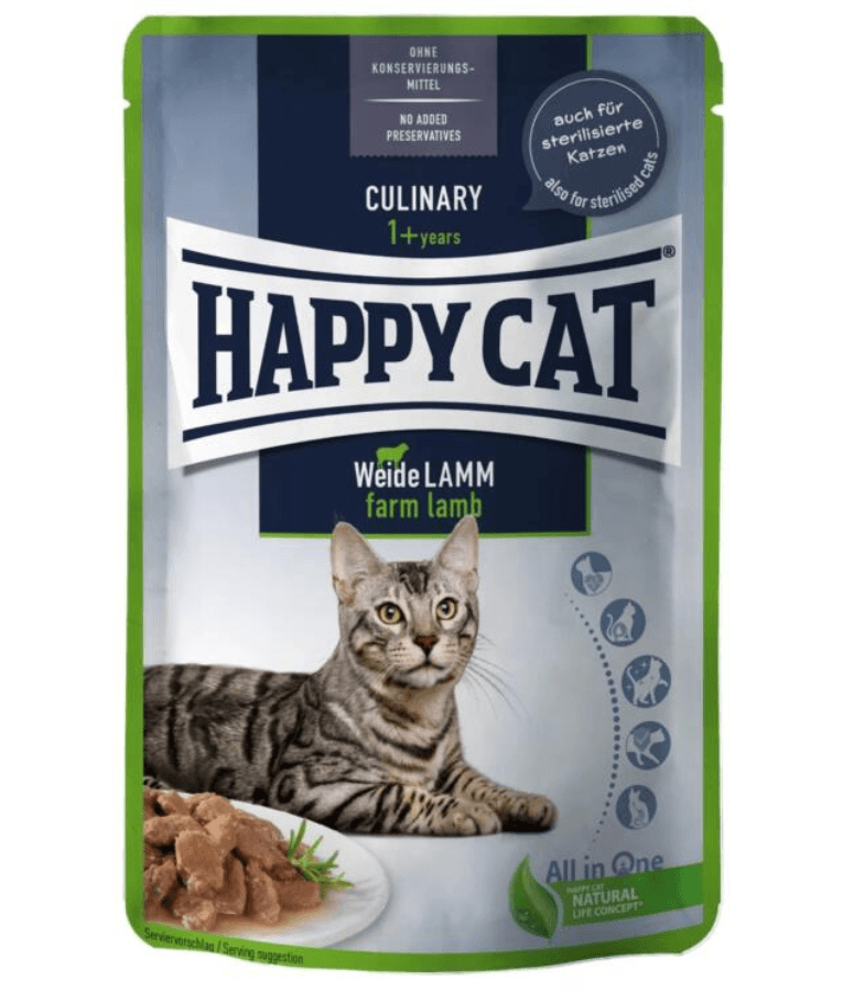 Happy Cat - Culinary Farm Lamb in Sauce Wet Cat Food for Sterilised Cats - 85g - 1 Pouch