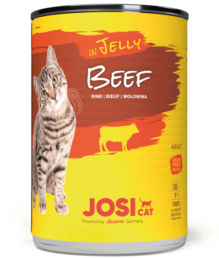 Josera - JosiCat Beef in Jelly, Grain-Free, Adult - Wet Cat Food - 400 g - 1 Can
