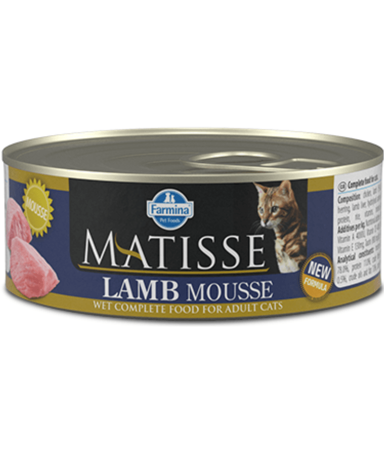Farmina - Matisse Lamb Mousse, Lamb & Herring, Complete Wet Cat Food for Adult Cats - 85 g - 1 Can