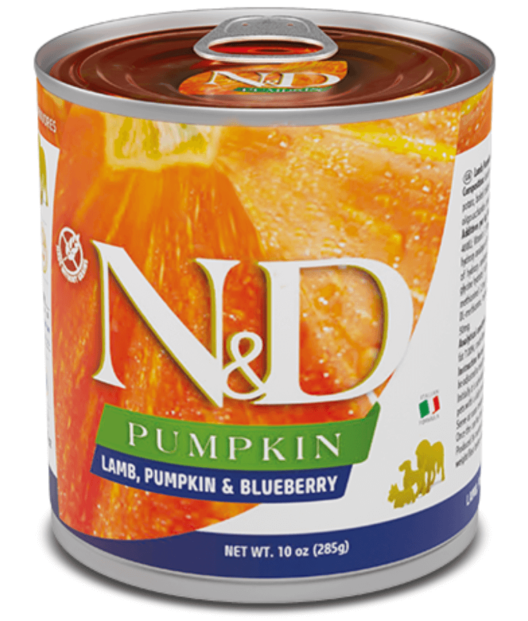 Farmina - N&D Pumpkin, Lamb, and Blueberry Adult Dog Wet Food In Gravy 285g - For Immunity Support - 1 Can