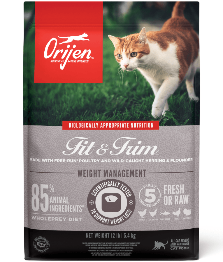 Orijen - Fit & Trim, Chicken, Turkey & Fish, High-Protein, Grain-Free, Weight Management, Adult Dry Cat Food - 340g - 1.8kg - 5.4kg - 340 g
