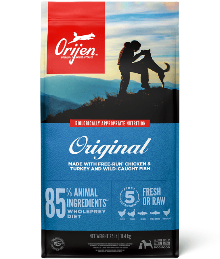 Orijen - Original, Chicken, Turkey & Wild-Caught Fish, High-Protein, Grain-Free, All Life Stages, All Breed Sizes Dry Dog Food - 2kg - 11.4kg - 2 kg