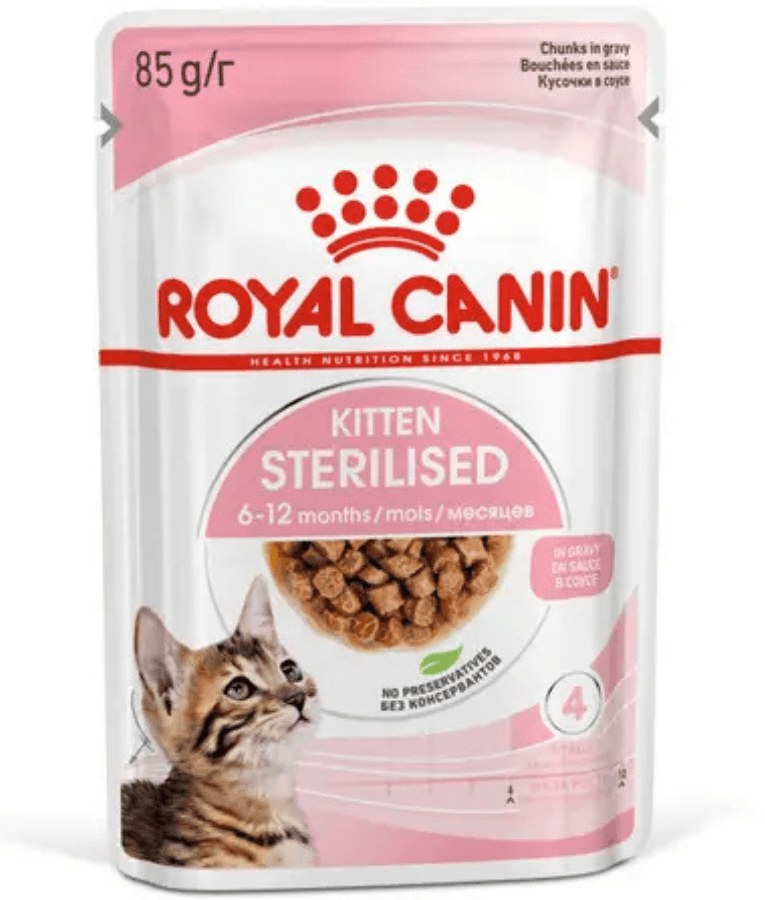 Royal Canin - Sterilised Kitten in Gravy, Growth & Weight Control - 85g - 1 Pouch