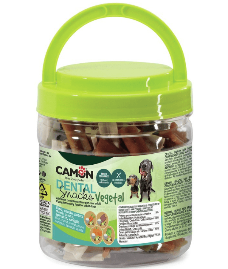 Camon - Bauveg Mini Stick Snacks, Vanilla, Gluten-Free, Adult Dog Treats - 300g