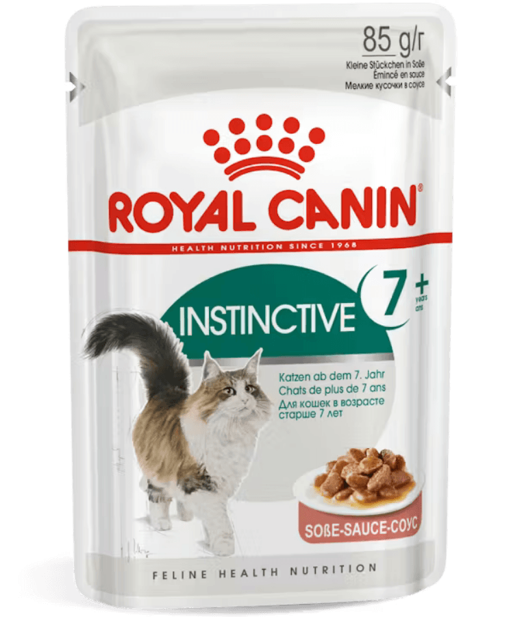 Royal Canin - Instinctive 7+ Gravy, Senior, Vitality Complex, Renal Health Support, Wet Cat Food - 85g - 1 Pouch