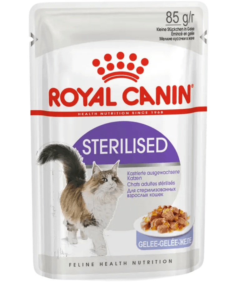 Royal Canin - Sterilised Jelly, Adult, Weight Maintenance, Urinary Health Support, Wet Cat Food - 85g - 1 Pouch