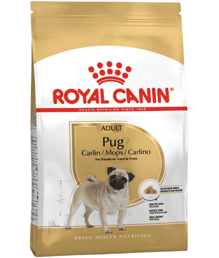 Royal Canin - Pug Adult, Skin Support, Muscle Tone, Adult & Senior Dogs, Small Breed, Dry Dog Food - 1.5 kg