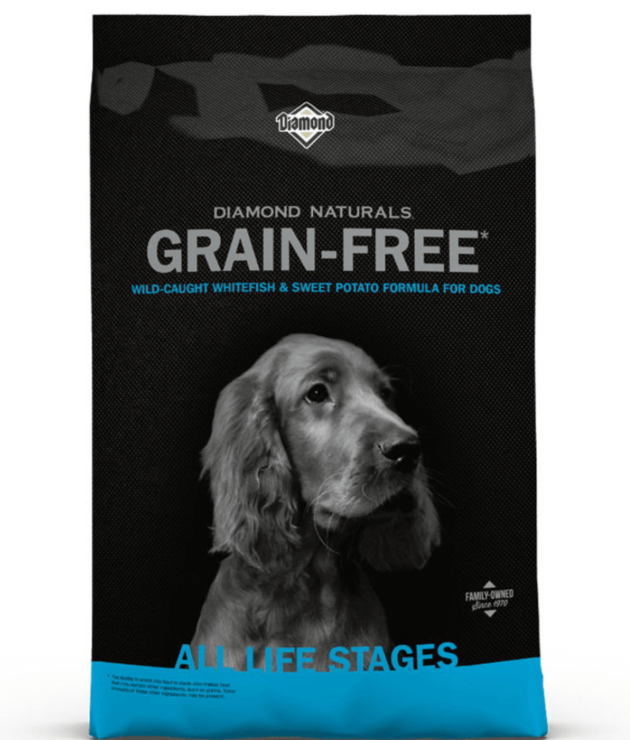 Diamond Naturals - Grain Free, Wild Caught Whitefish and Sweet Potato, All Life Stages Dry Dog Food - 2.27 Kg - 12.7 Kg - 2.27 kg