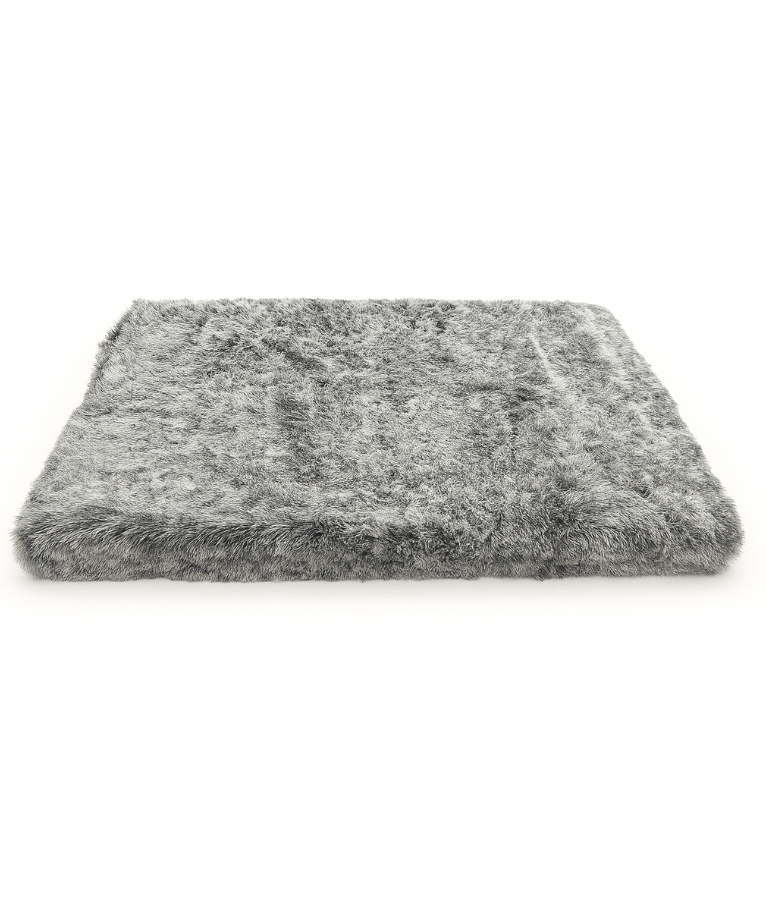 Tall Tails - Orthopedic Rectangular Dog Bed, Faux Fur Plush, Anti-Slip, Washable - Medium - Large - Medium 82× 52 × 10 cm