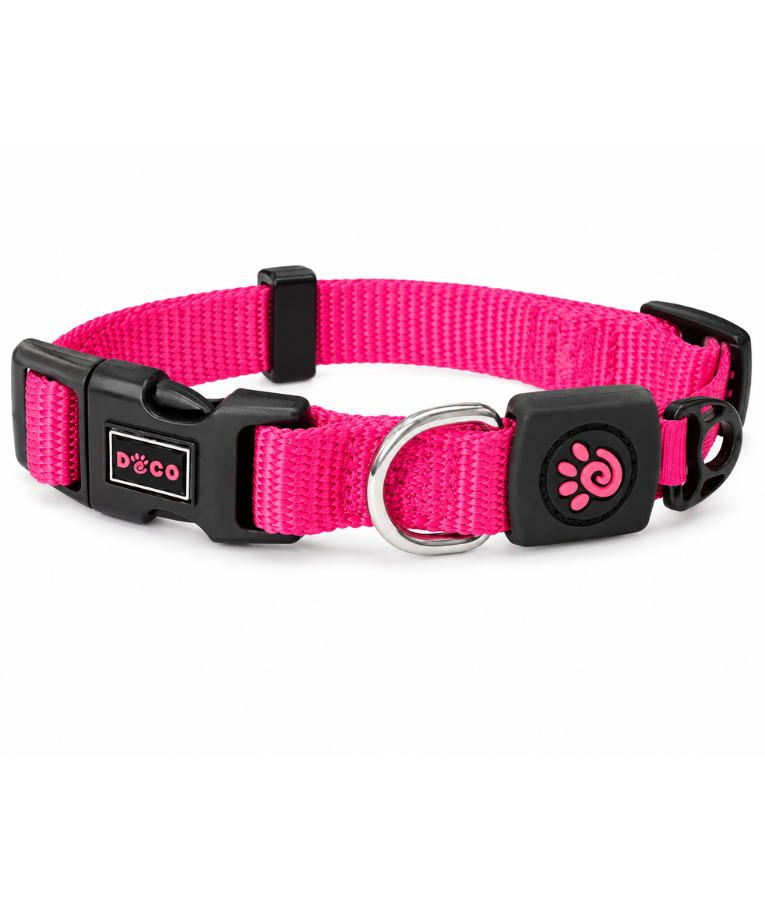Doco - Dog Nylon Collar Pink - Small