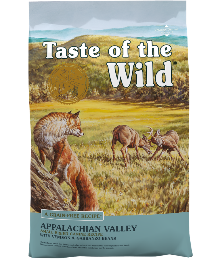 Taste of the Wild - Appalachian Valley Venison & Garbanzo Beans, Grain-Free, Adult, Small Breed, Dry Dog Food - 2.27 kg