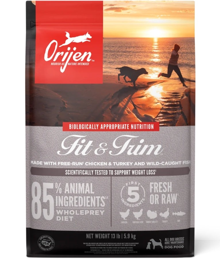 Orijen - Fit & Trim, WholePrey Diet, Weight Control, Adult All Breed Dry Dog Food - 2kg
