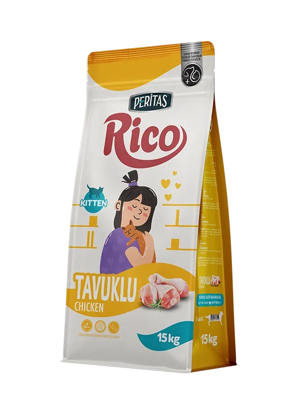 Rico Chicken Kitten Dry Cat Food, 15kg