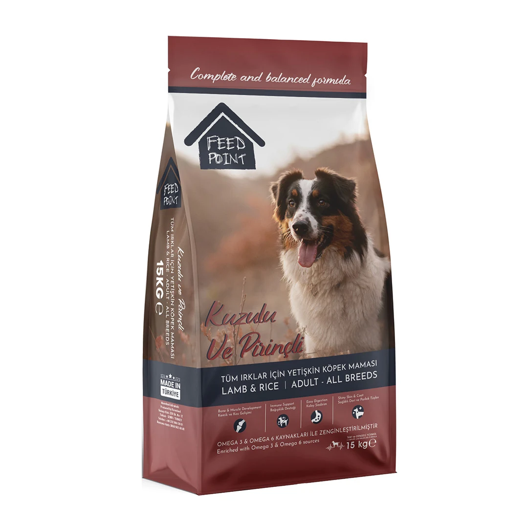 Feedpoint Dog Food with Lamb and Rice, 15kg