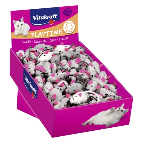 Vitakraft Plush Fur Mouse Cat Toy