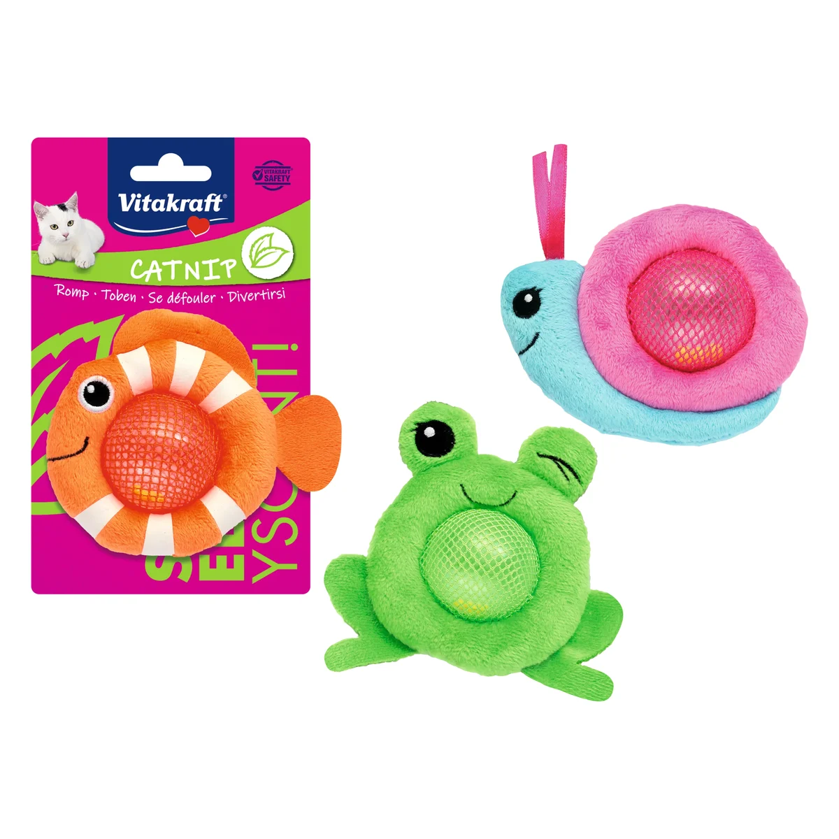 Vitakraft Plush Rattle Cat Toys