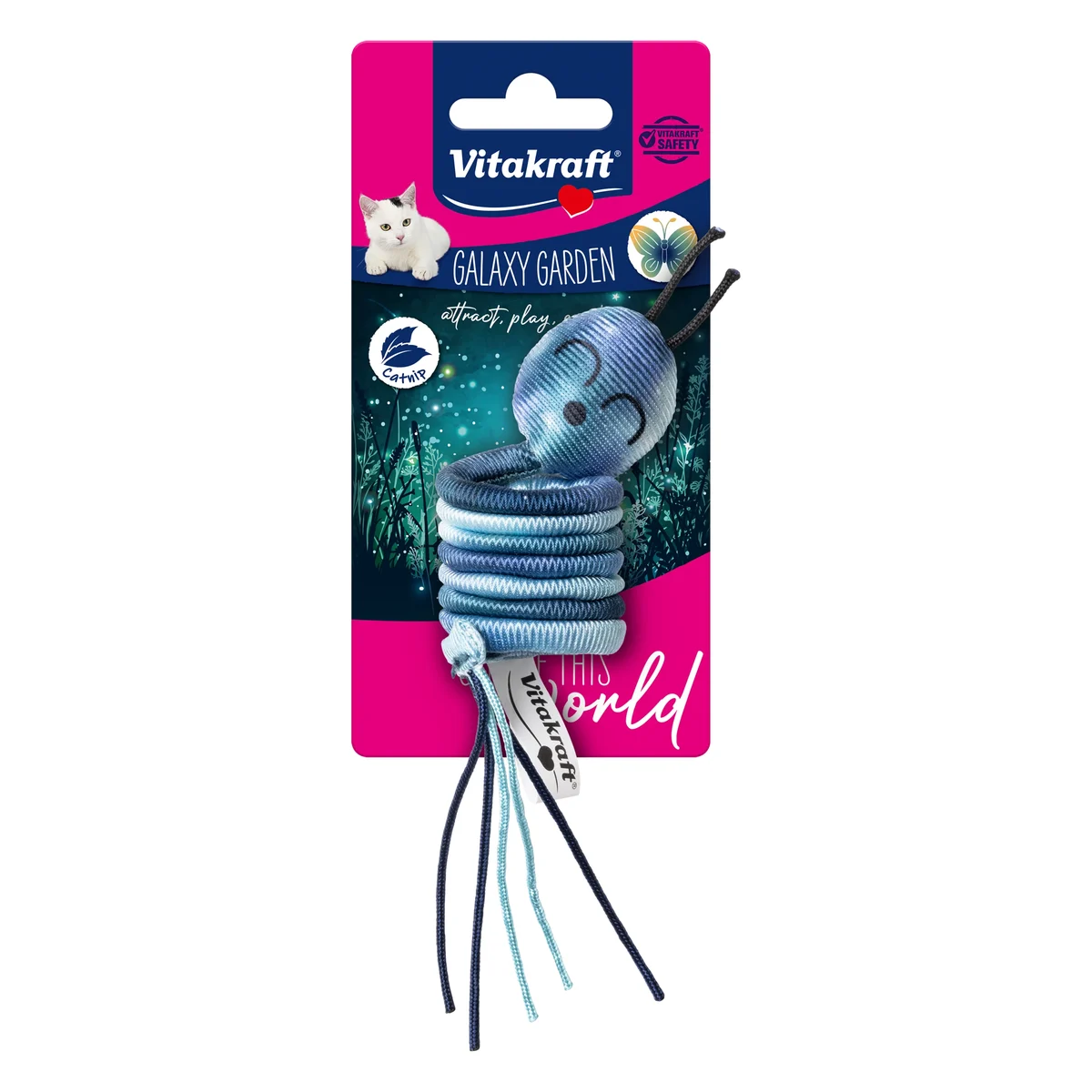 Vitakraft Galaxy Garden Worm Cat Toy