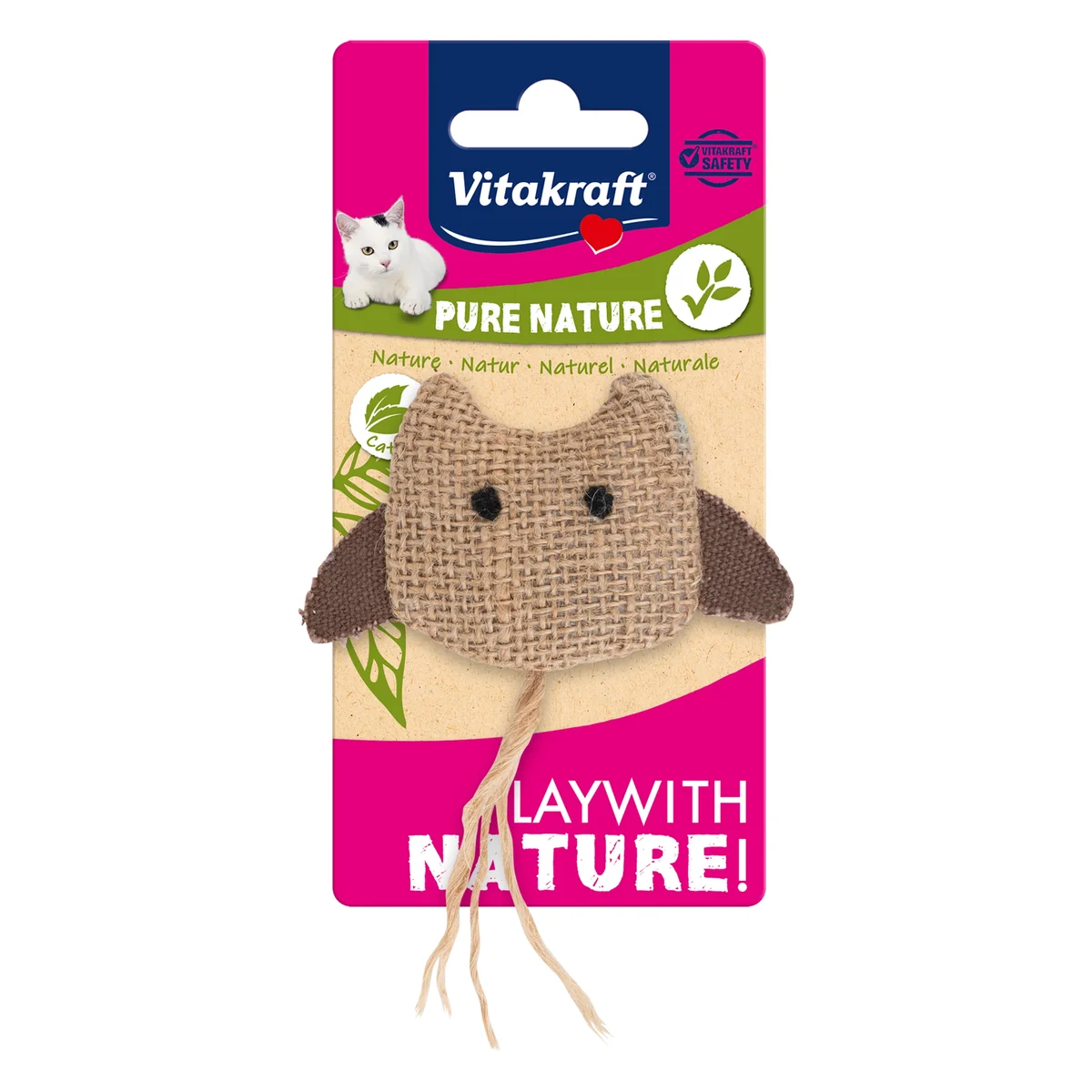 Vitakraft Nature Owl Cat Toy with Catnip