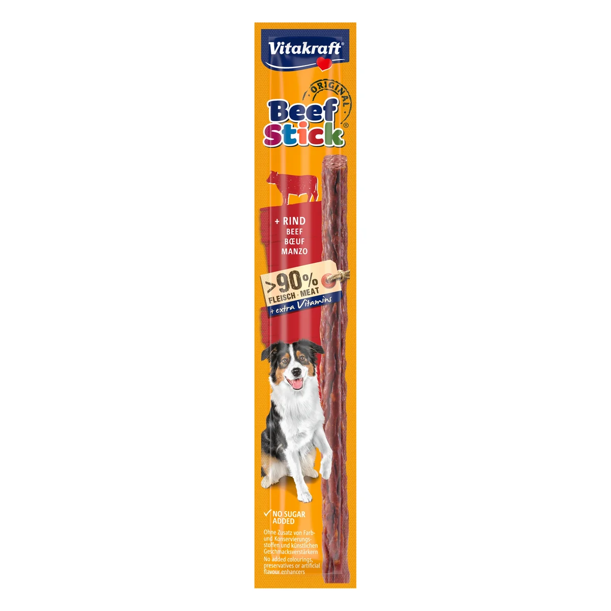 Vitakraft Beef Stick Beef Dog Treat, 1 Stick