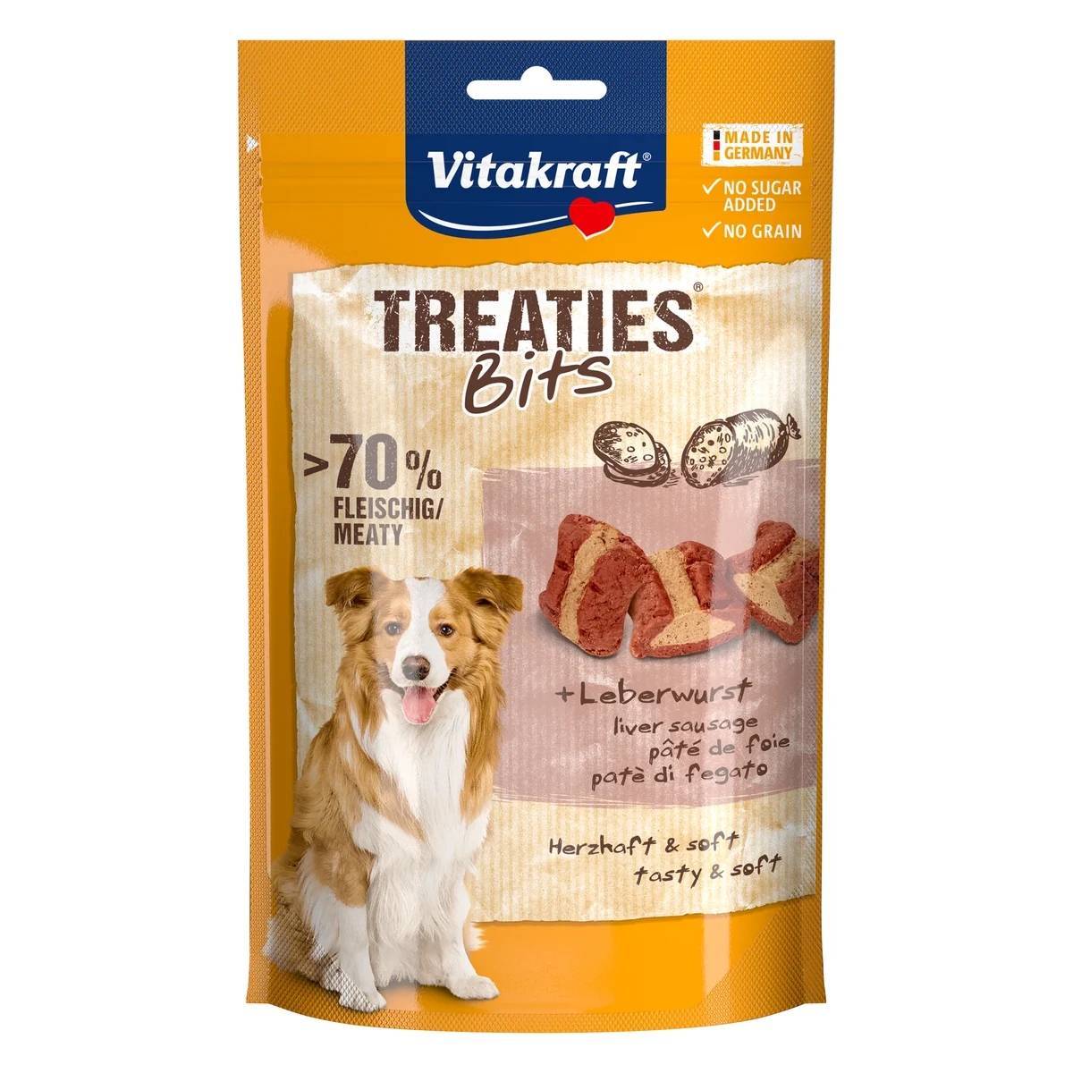 Vitakraft Treaties Bits Liver Sausage Dog Treat
