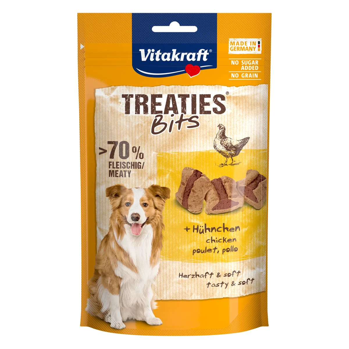 Vitakraft Treaties Bits Chicken & Bacon Dog Treat, 120g