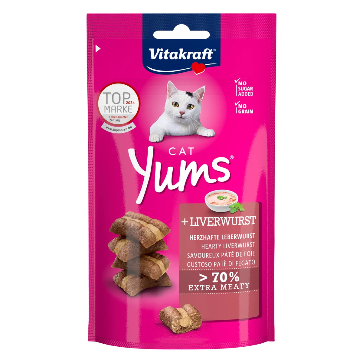 Vitakraft Cat Yums Liver Sausage Cat Treat, 40g