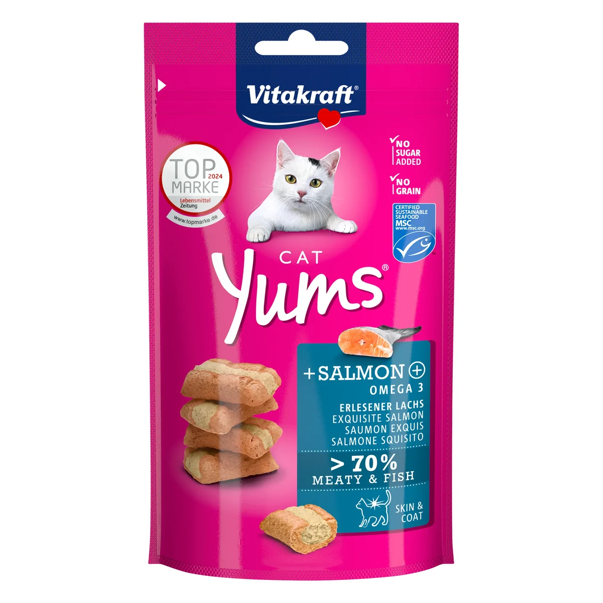 Vitakraft Cat Yums Salmon Cat Treat, 40g