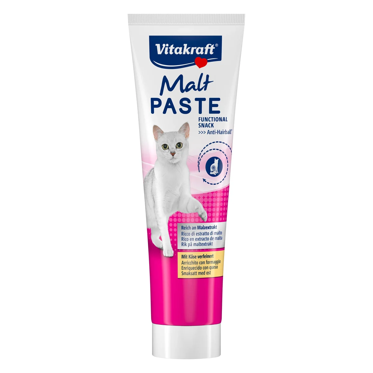 Vitakraft Malt Paste Anti-Hairball Cat Supplement, 100g