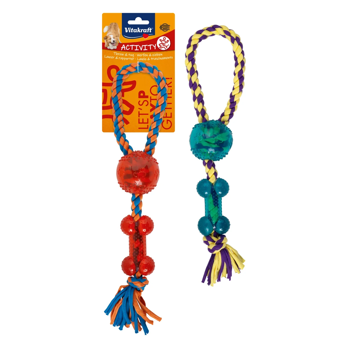 Vitakraft Big Bone Activity Rope Dog Toy