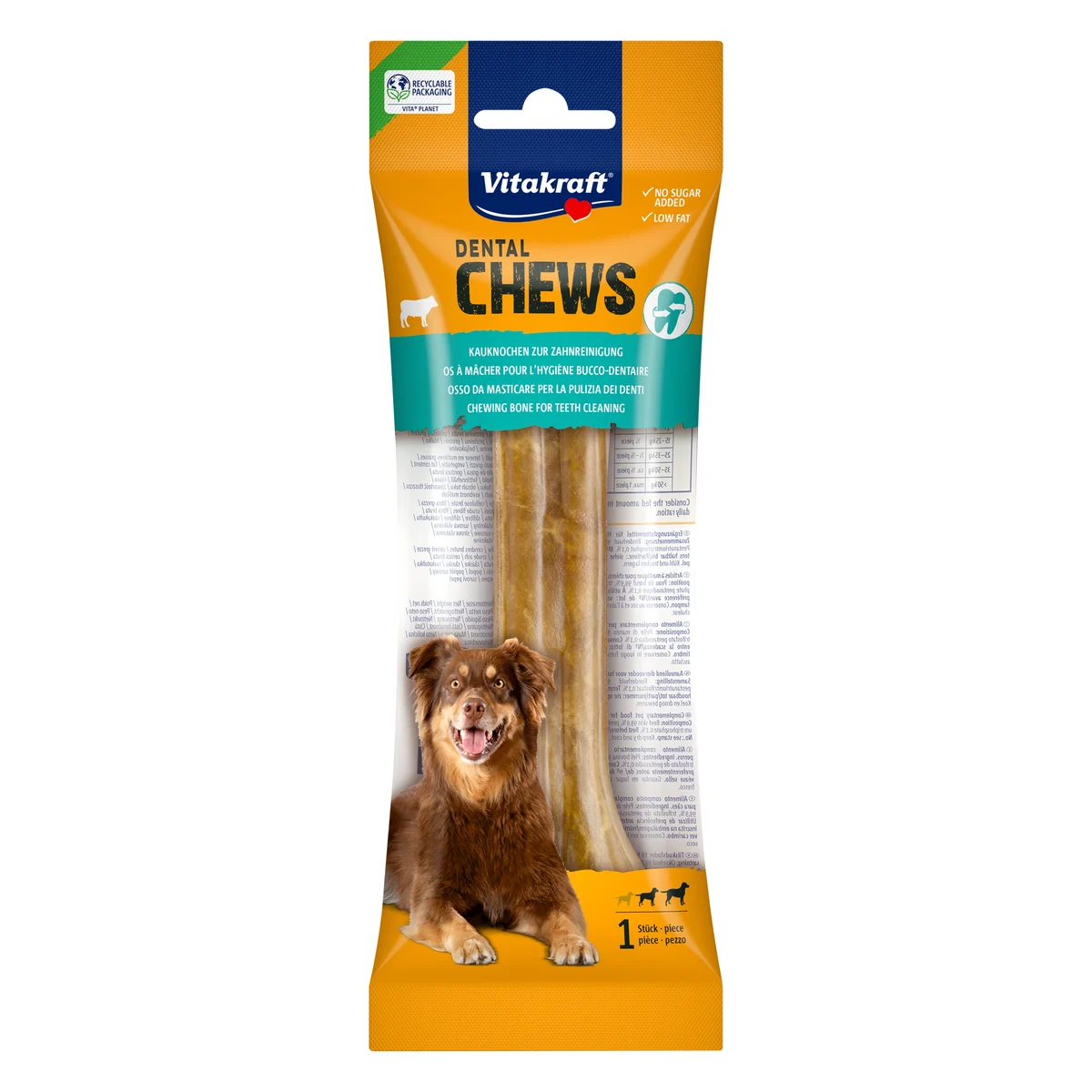 Vitakraft Chews Denta Chew Bone 16cm Dog Chew, 95g